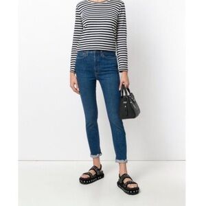 RE/DONE Originals High Rise Ankle Crop Jean